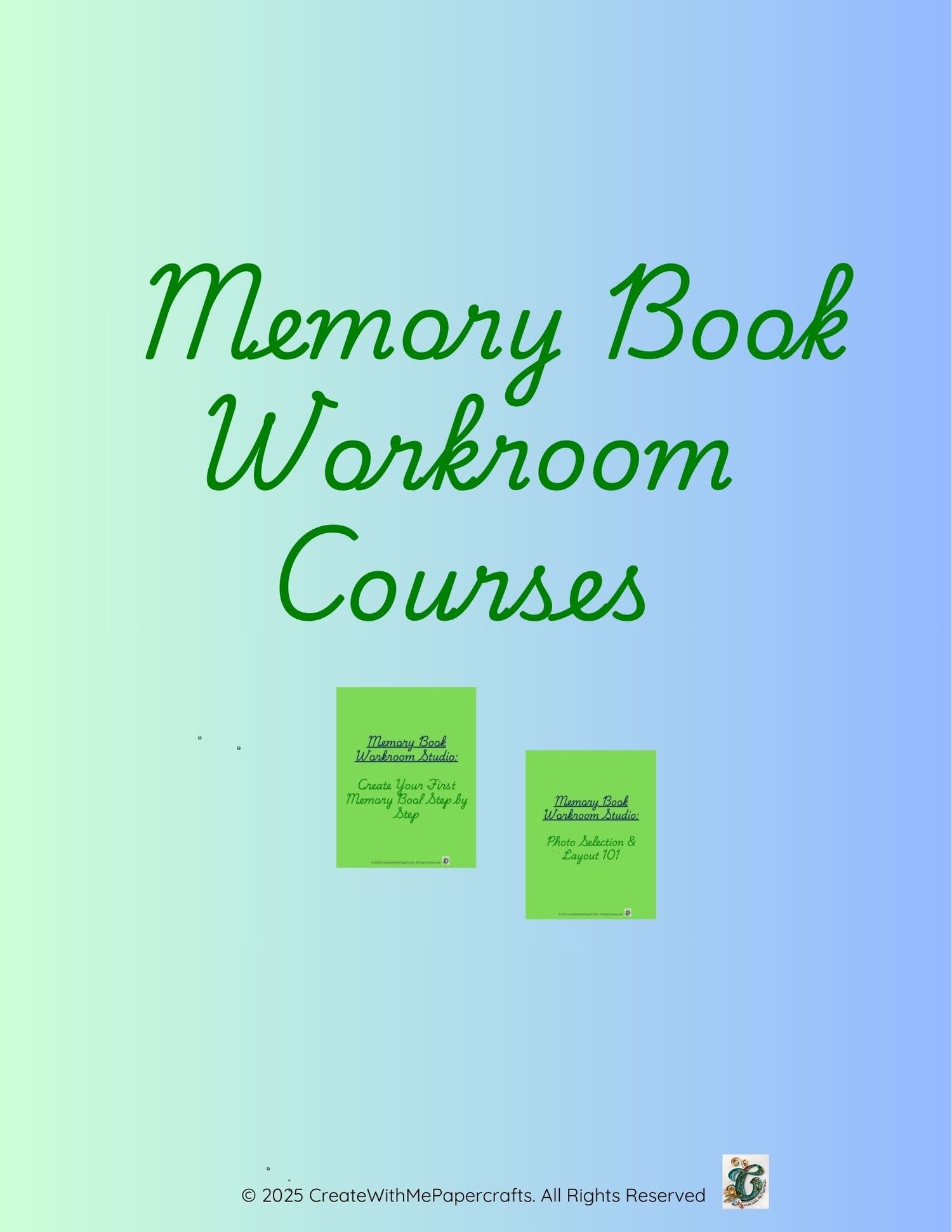 Memory Book Workroom Studio Courses