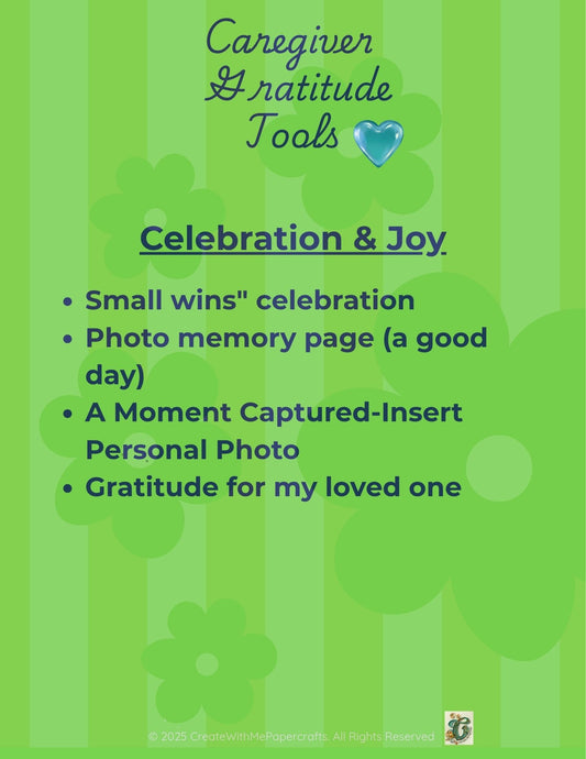 Caregiver Celebration & Joy Templates (6 pgs)
