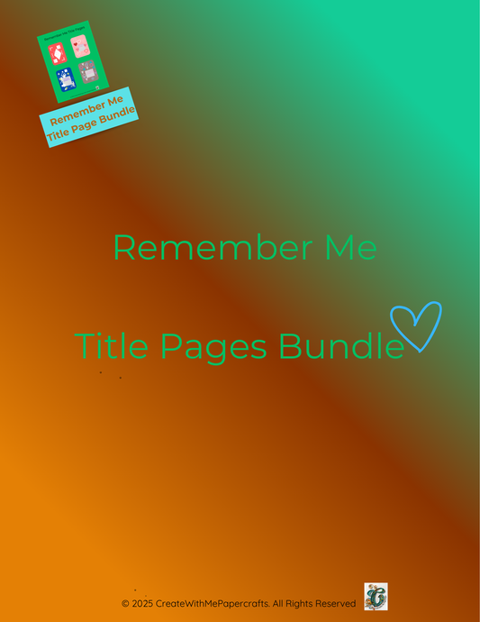 Remember Me: Interactive Title Pages Bundle
